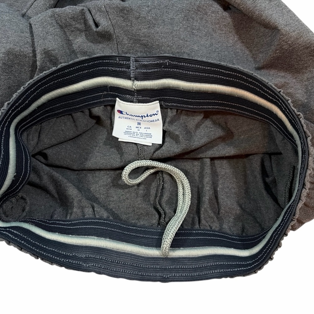 Men's Champion Jersey Pants Pockets Black/Gray M Set 2 - Picture 16 of 16